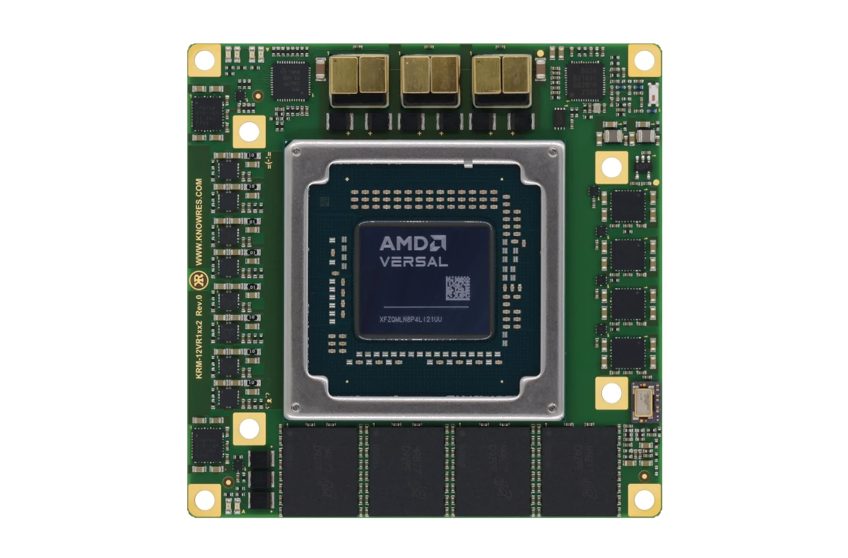Top of Knowledge Resources' KRM-12VR1xx2 RFSoC module 