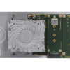 Top view of KRC-2000 evaluation carrier with heat sink on KRM-2 RFSoC
