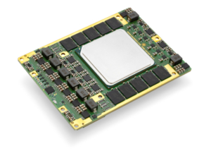 Angled view of KRM-10S10RF RFSoC featuring Intel Stratix 10 Direct RF FPGA