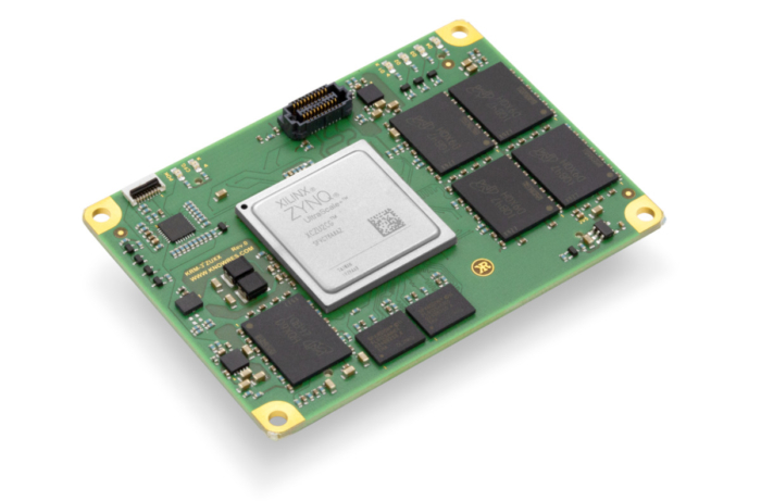 KRM-3eZUxxCG FPGA SoM by Knowledge Resources, featuring AMD Zync MPSoC Ultrascale+ series