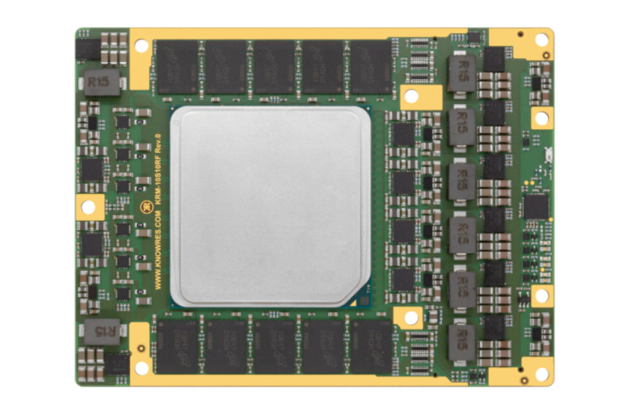 Top view of KRM-10S10RF RFSoC featuring Intel Stratix 10 Direct RF